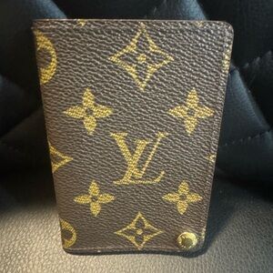 Louis Vuitton Brown and Gold Monogram Card Holder